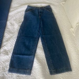 Carmar wide leg dark denim jeans inseam 29 size 27